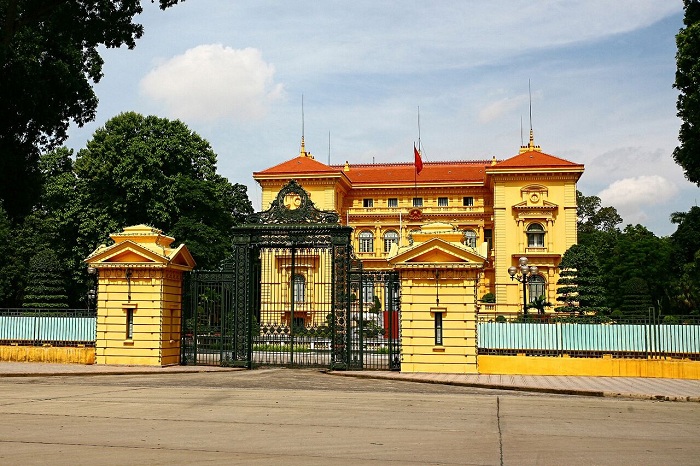 palais presidentiel hanoi architecture francaise